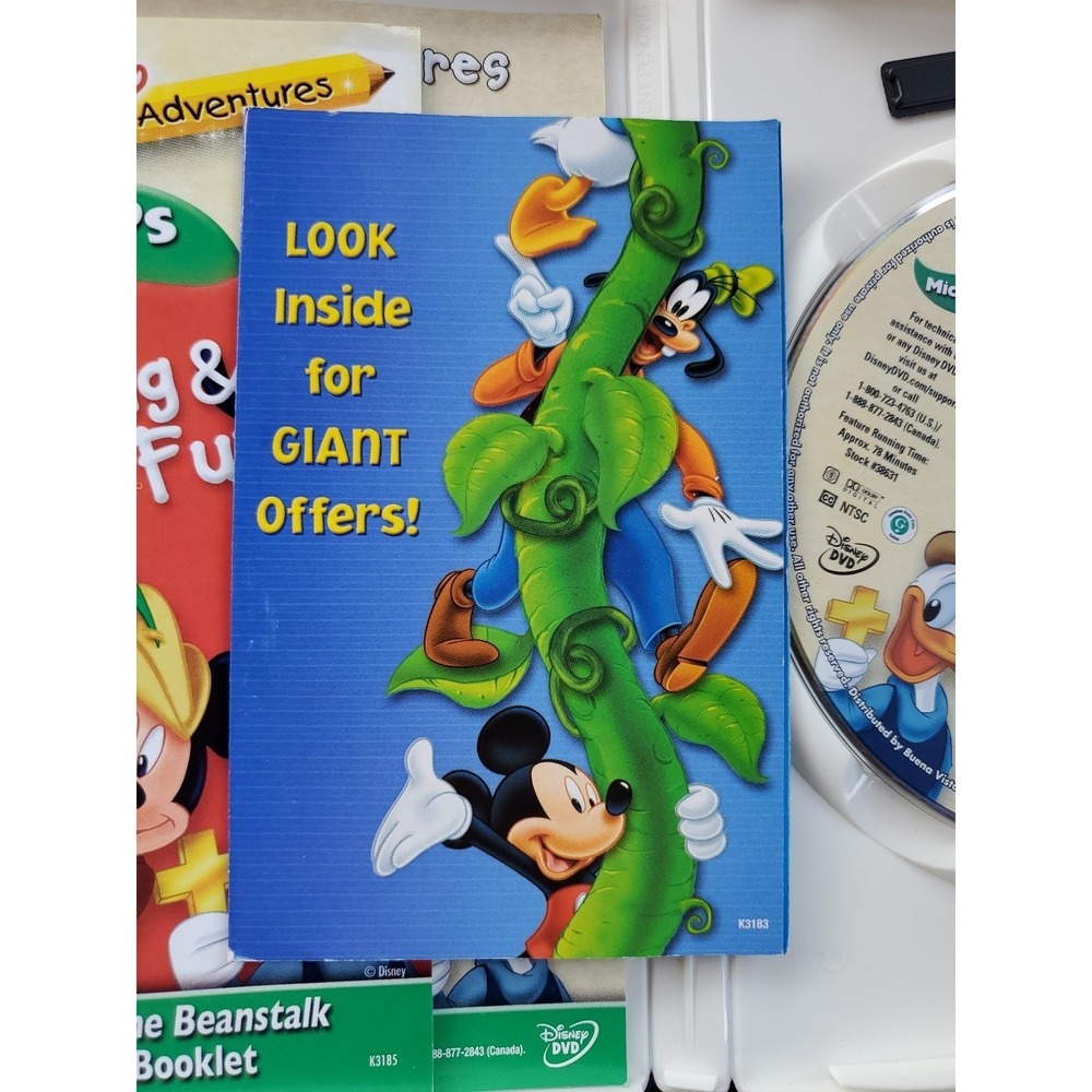 Vtg. Disney's Learning Adventures-Mickey's Reading Math & Fun-w/Activity Booklet - Picture 13 of 16
